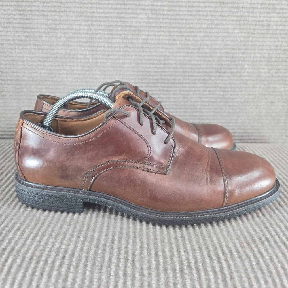 Johnston & Murphy Mens‎ 8.5M Brown XC4 Waterproof Leather Cap Toe Derby 20-7074
